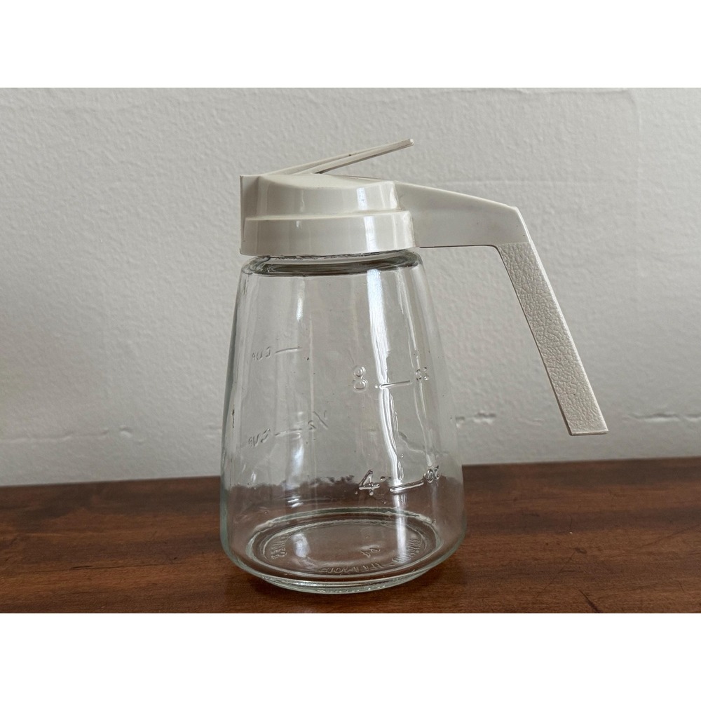 Vintage Federal Housewares Glass Syrup Dispenser